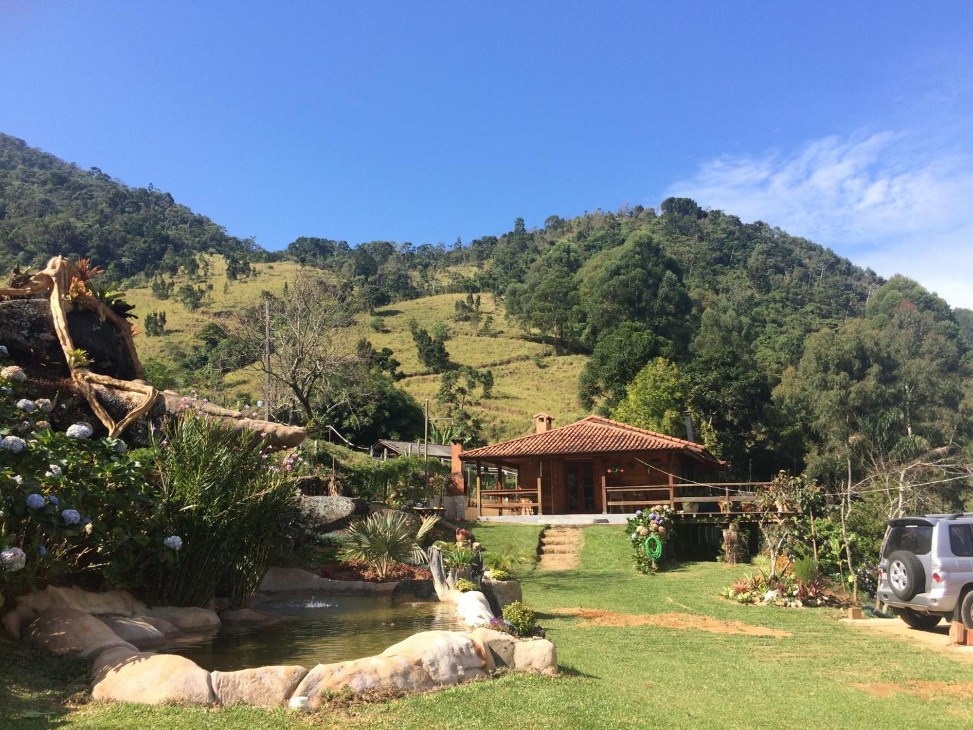 Sitio Com Piscina Natural E Cascata, Com Linda Vista Em Lumiar. Esterno foto